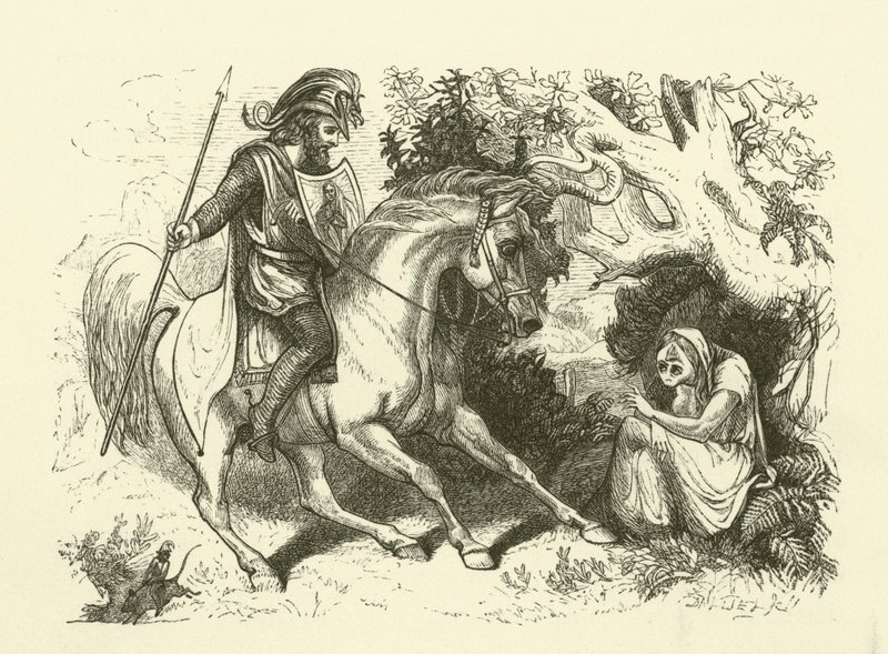 Illustration for The History of Sir Thomas Thumb by English School