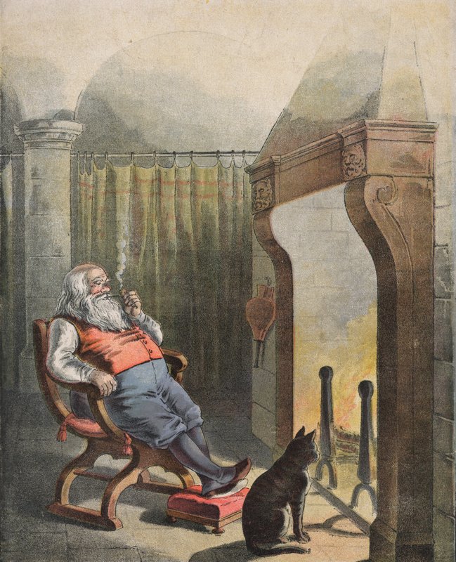 Illustration for The Night Before Christmas by English School