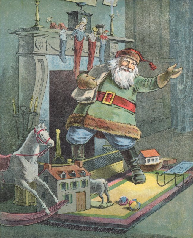 Illustration for The Night Before Christmas by English School