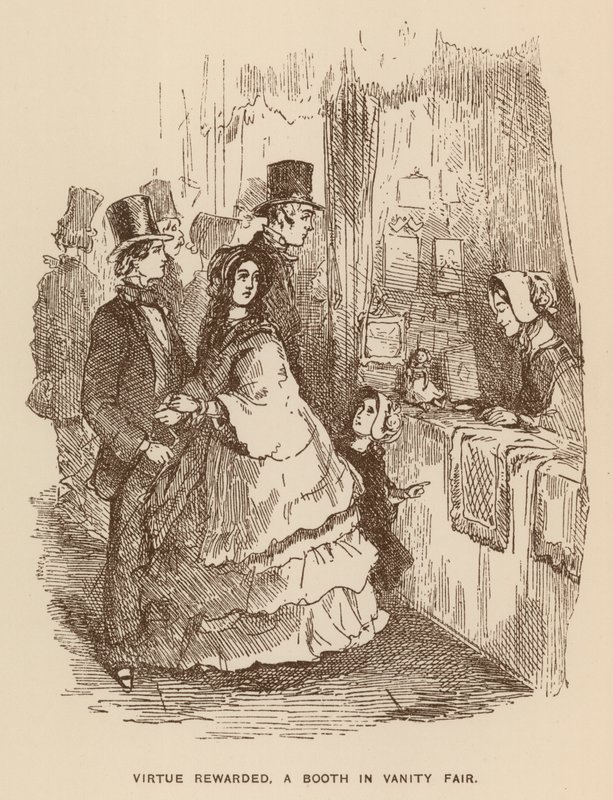 Illustration for Vanity Fair by Thackeray by English School
