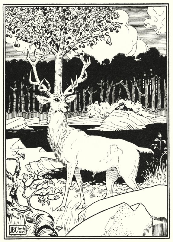 Illustration for the Adventures of Baron Munchausen by English School