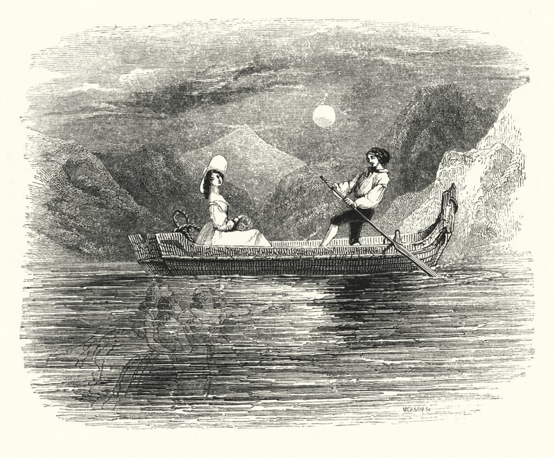 Illustration for the Ballet, Ondine or The Naiad by English School