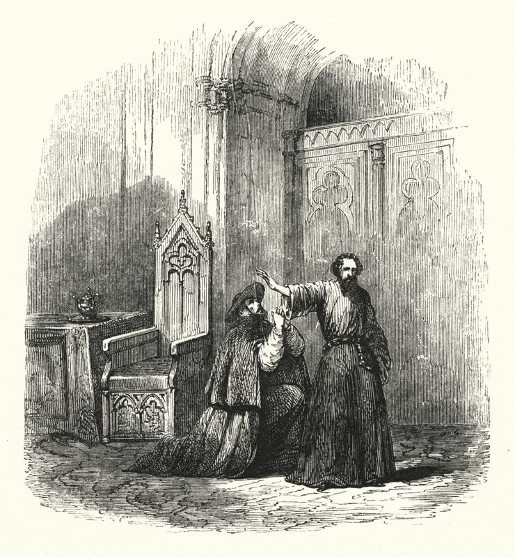 Illustration for the opera La Juive by Fromental Halevy by English School