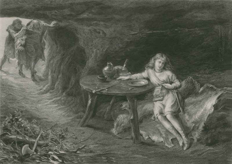 Imogen in the Cave, Cymbeline by English School
