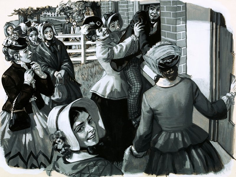 In 1848 Elizabeth Cady Stanton organised a suffragette meeting in New York by English School