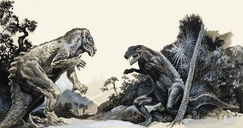In Search of Dinosaurs by English School