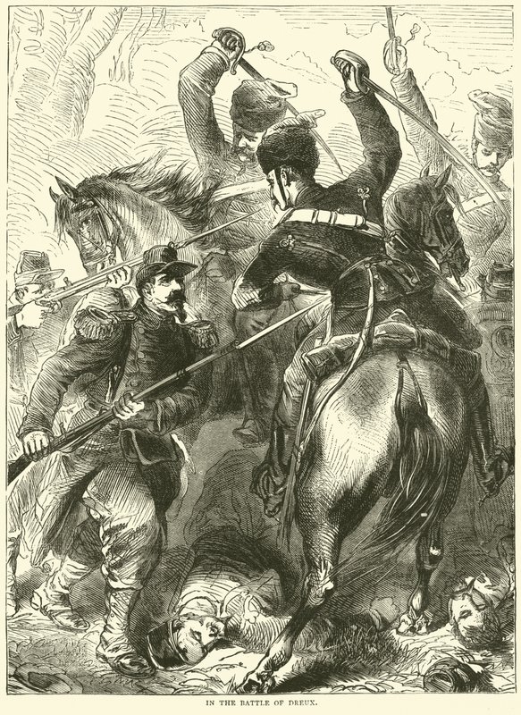 In the Battle of Dreux, November 1870 by English School