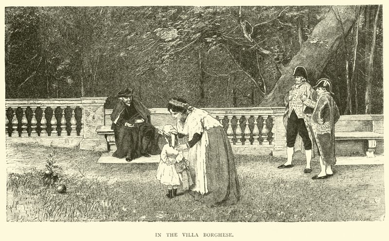In the Villa Borghese by English School