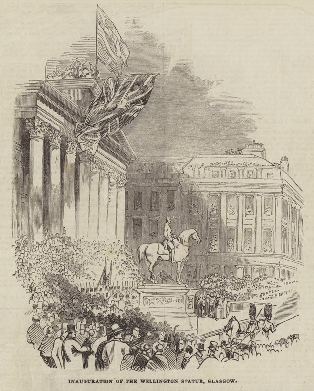 Inauguration of the Wellington Statue, Glasgow by English School