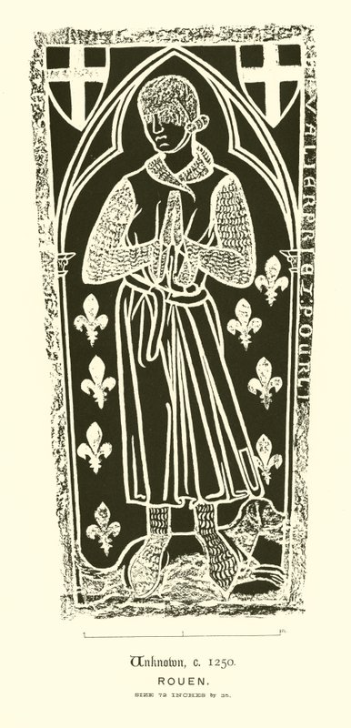 Incised Slab (engraving) by English School