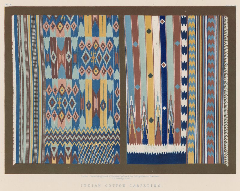 Indian Cotton Carpeting by English School