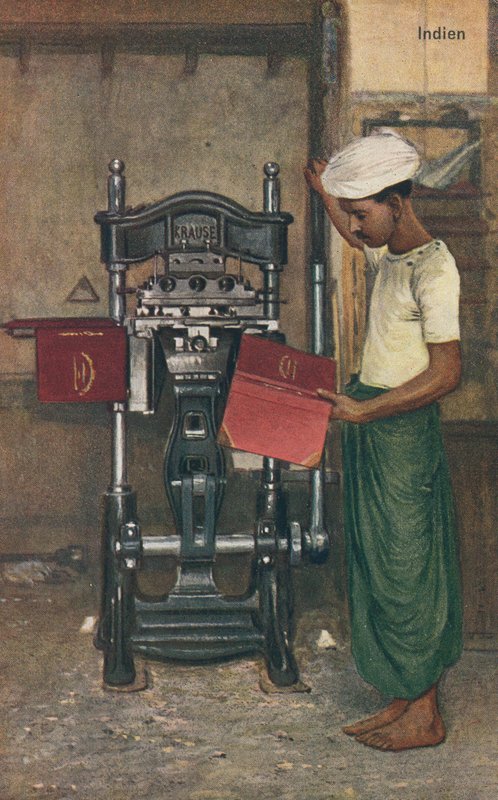 Indian machine operator by English School