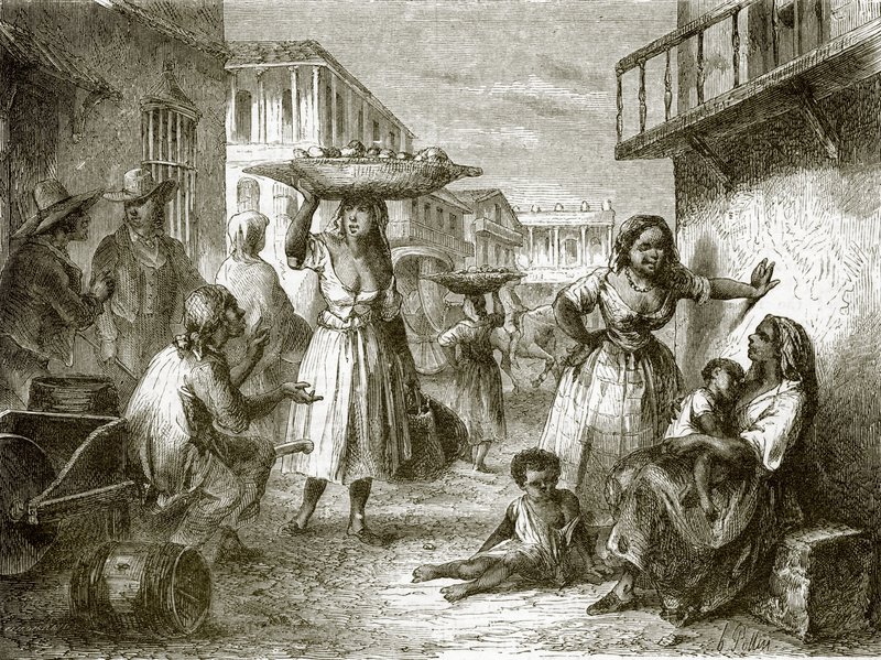 Inhabitants of Havana by English School