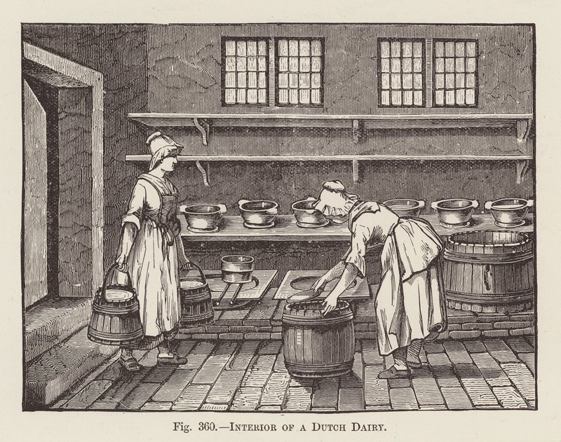 Interior of a Dutch Dairy by English School