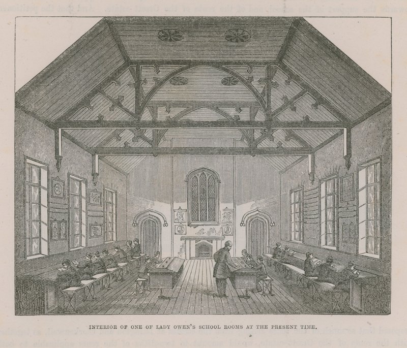 Interior of One of Lady Owens School Rooms by English School