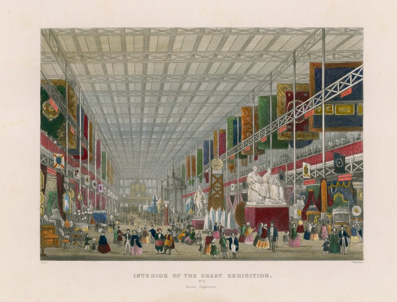 Interior of the Great Exhibition, British Department by English School