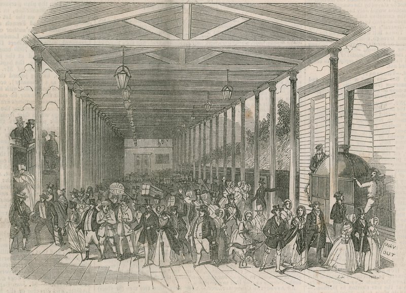 Interior of the Great Western Railway Terminus by English School