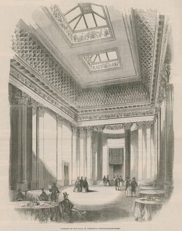 Interior of the Hall of Commerce by English School