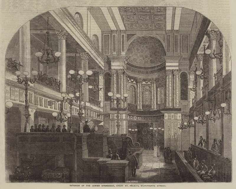 Interior of the Jewish Synagogue, Great St Helen
