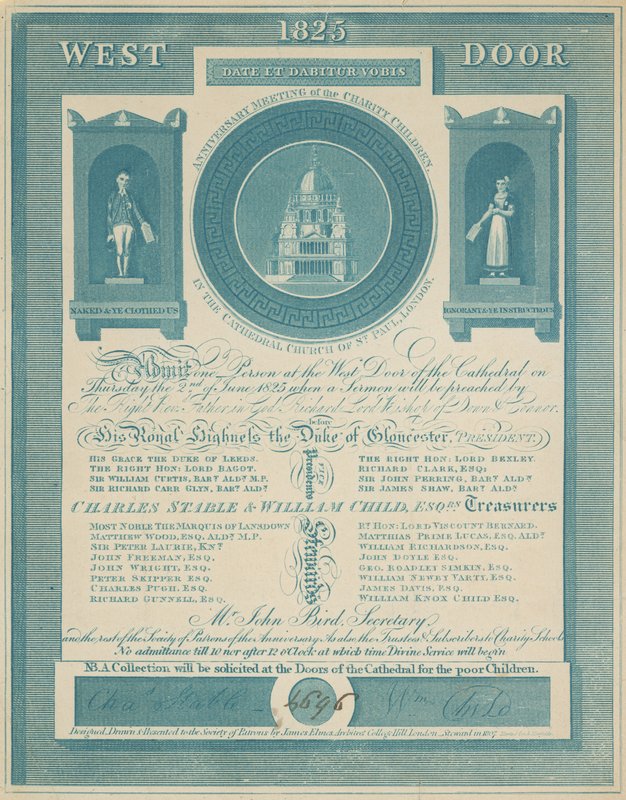 Invitation to the Anniversary Meeting of the Charity Children by English School