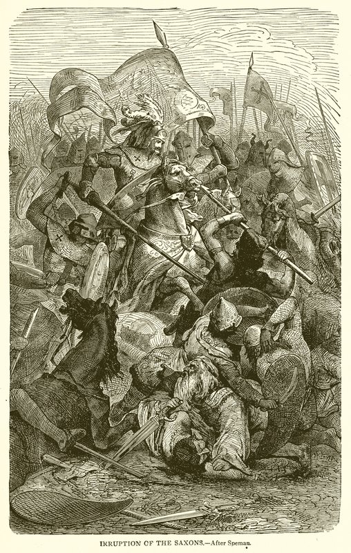 Irruption of the Saxons by English School