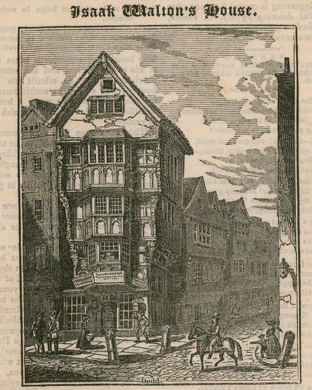 Isaak Waltons House, Fleet Street, London by English School