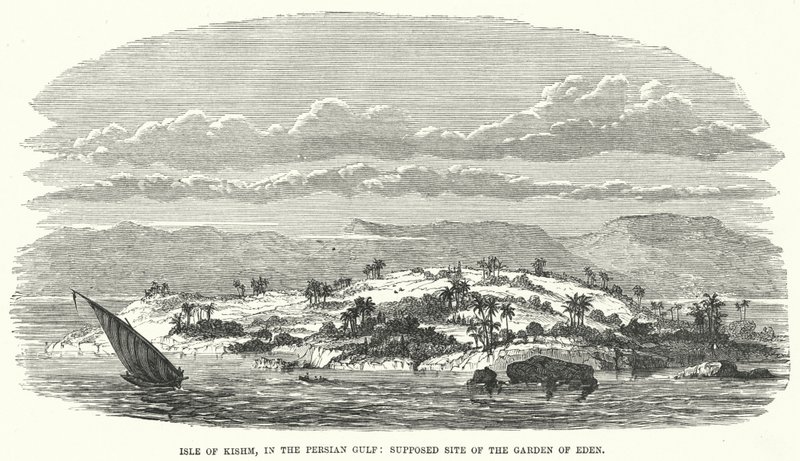Isle of Kishm, in the Persian Gulf, Supposed Site of the Garden of Eden by English School