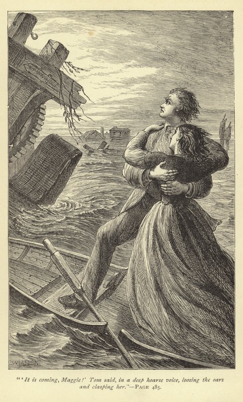 It is coming, Maggie! Tom said, in a deep hoarse voice, loosing the oars and clasping her by English School