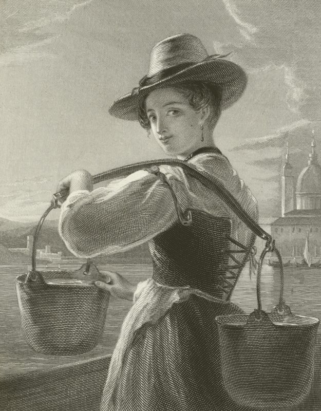 Italian Water Carrier by English School