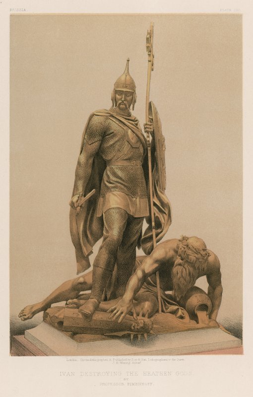 Ivan destroying the Heathen Gods by English School