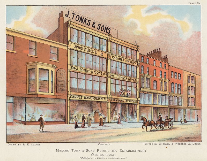 J Tonks & Sons furnishings store, Scarborough by English School