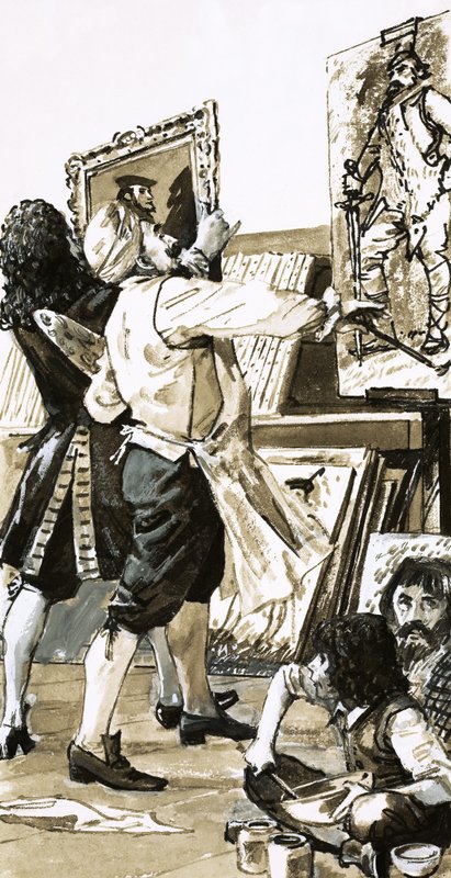 Jacobus de Wet painting at Holyrood House by English School