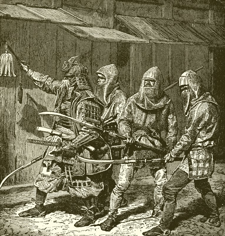 Japanese Warriors by English School