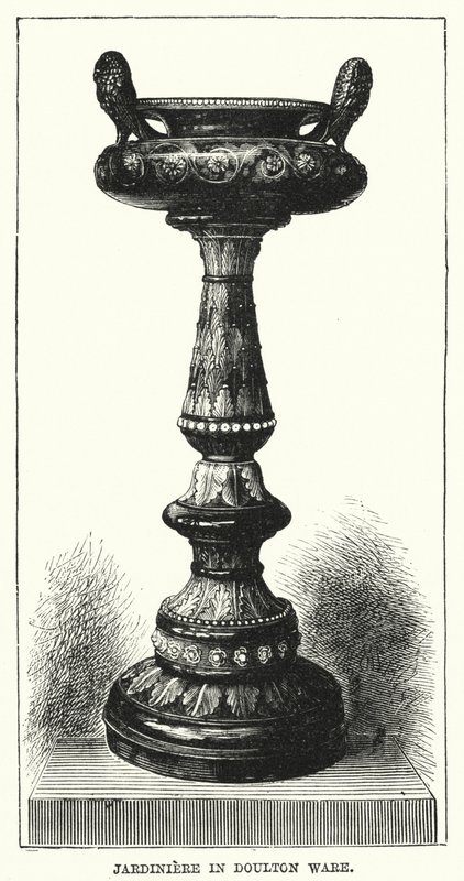Jardiniere in Doulton Ware by English School