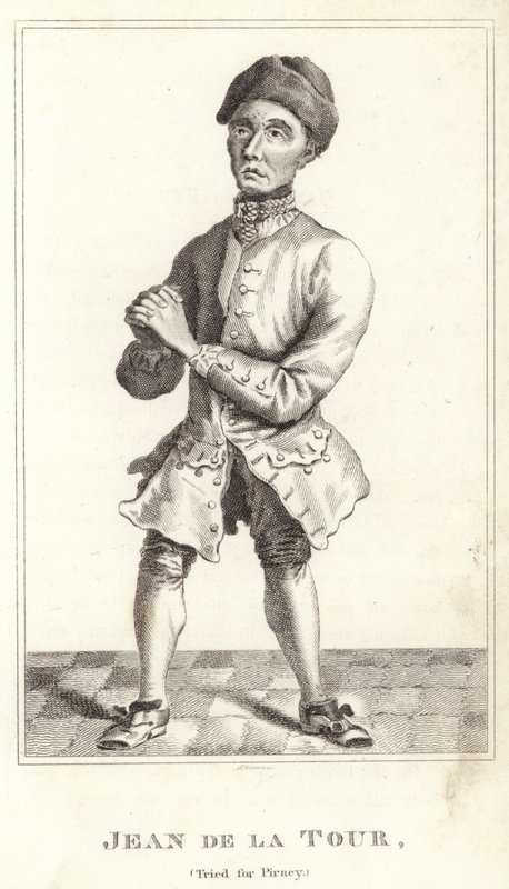 Jean de la Tour, Tried for Piracy by English School