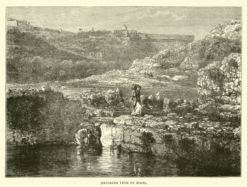 Jerusalem from En Rogel by English School