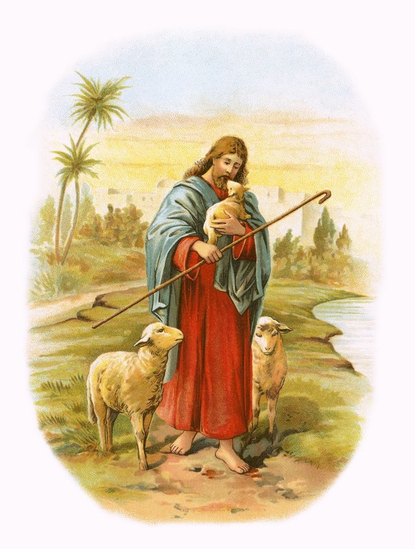 Jesus, the Good Shepherd by English School