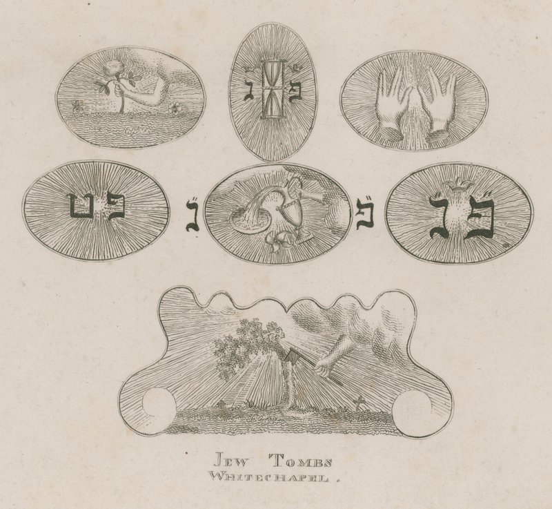 Jew Tombs, Whitechapel by English School