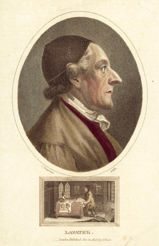 Johann Kaspar Lavater, Swiss Poet, Philosopher, Physiognomist and Theologian (engraving) by English School