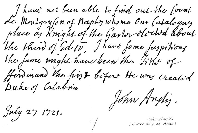 John Anstis, Garter King at Arms by English School