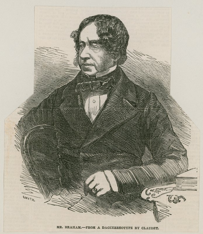 John Braham, singer; from a daguerreotype by Claudet by English School