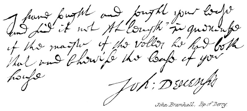 John Bramhall, Bishop of Derry by English School