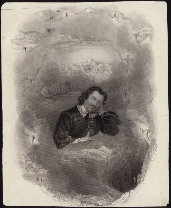 John Bunyan, dreaming by English School