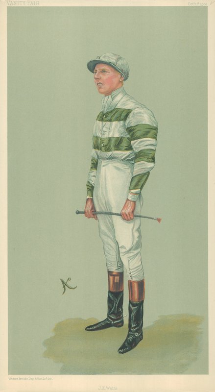 John E. Watts, 1 October 1903, Vanity Fair Cartoon by English School