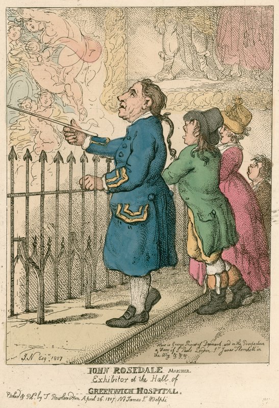 John Rosedale, Mariner, Exhibitor at the Hall of Greenwich Hospital, London by English School