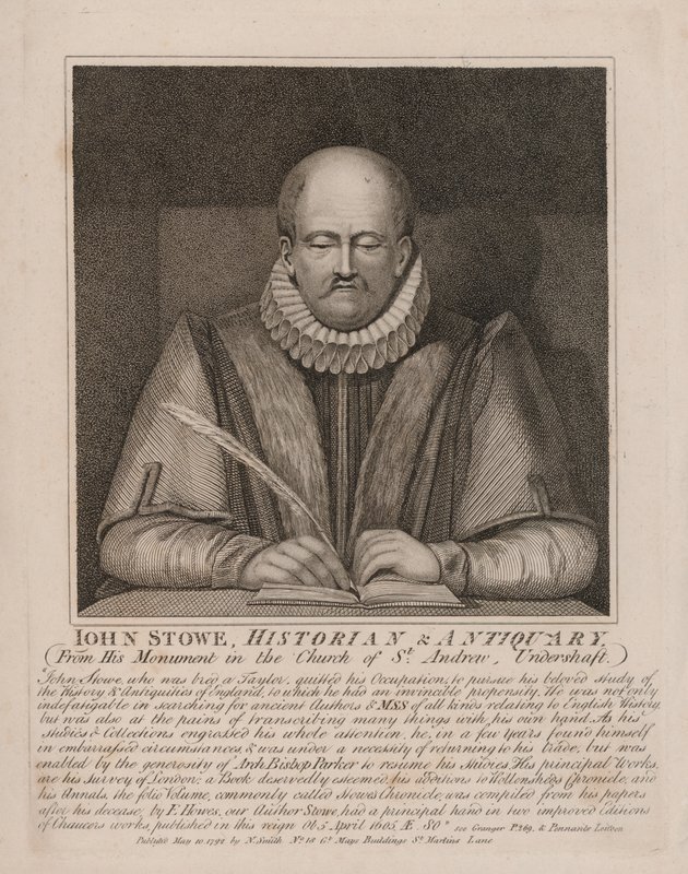 John Stow, English historian and antiquary by English School