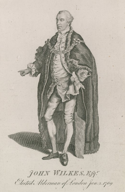 John Wilkes, elected Alderman of London, 2 January 1769 by English School