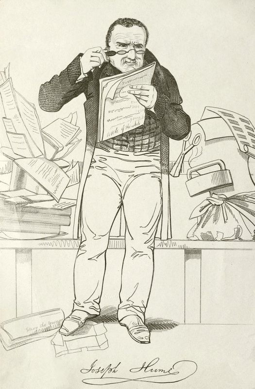 Joseph Hume, Scottish doctor, politician and Radical MP by English School