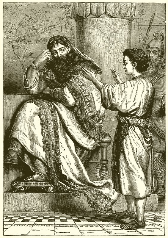 Joseph Before Pharaoh by English School