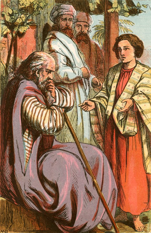 Joseph relating his dream to his father by English School
